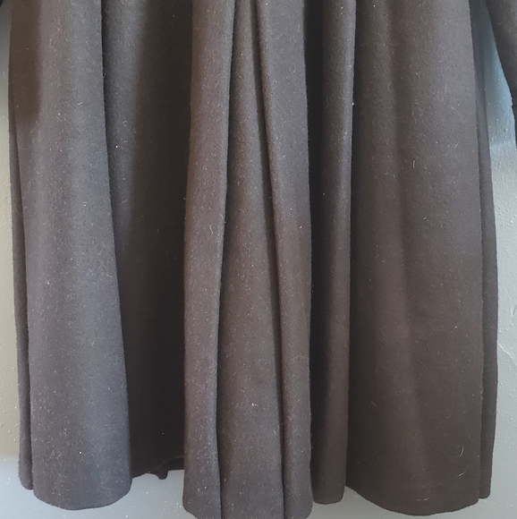 Vintage FREEWAY FASHIONS black coat wool blend size 12 Made In USA EUC Lined - Picture 11 of 13